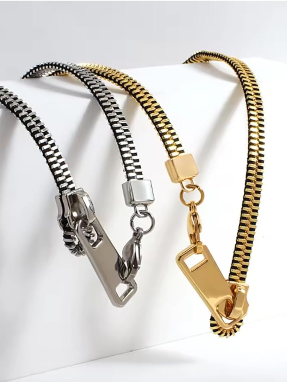 Modern Icon Zip Chain Necklace - Picture 4 of 6